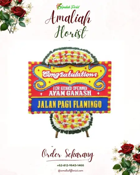 Sewa Papan Bunga Nibung Hangus